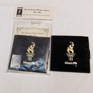 Set of 2 1996 Atlanta Olympics Christmas Ornaments